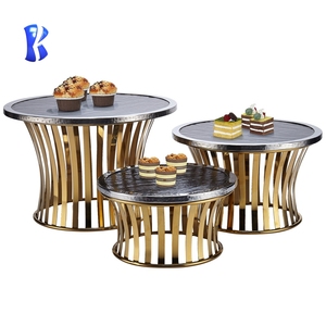 Precio de Promoción Okey, Equipo de Cafetería de Lujo, Plato Rectangular de 3 Niveles para Servir Alimentos, Exhibidor de Alimentos para Buffet - Product Image 4