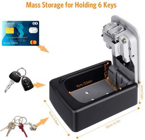 <span class=keywords><strong>Caja</strong></span> de almacenamiento de <span class=keywords><strong>llaves</strong></span> para <span class=keywords><strong>Airbnb</strong></span>, <span class=keywords><strong>caja</strong></span> fuerte de 4 combinaciones, grande, montada en la pared - Product Image 6