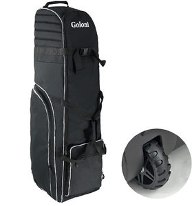Goloni Golf <b>Bag</b> with <b>Wheels</b> Large Capacity Oxford Cloth Zipper Travel Carrying Golf Clubs Adult Solid Color Waterproof - Product Image 6