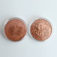 Pièce de monnaie personnalisée en cuivre avec motif animal panda du zodiaque, 1 Troy Oz, Cuivre pur 999, Haute relief, Médaille commémorative, Qualité d'investissement, Objet de collection