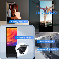 Écran d'affichage numérique vertical intelligent 4K LCD de 43, 50, 55, 65 pouces pour signalisation électronique et panneaux publicitaires