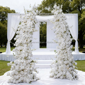 Forniture per Decorazioni Matrimoniali, Fiori Artificiali in Seta Bianca a Forma di Corno per Arco, per Eventi e Design Floreale - Product Image 5