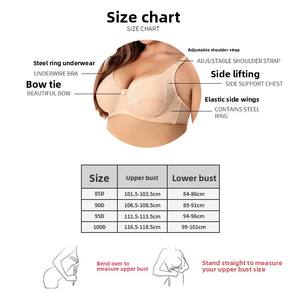 Lismo logo personalizzato di alta qualità all'ingrosso signore Bralette minimizzatore per grandi seni D Cup Push up regolabile donna reggiseno <span class=keywords><strong>con</strong></span> <span class=keywords><strong>ferretto</strong></span> - Product Image 2