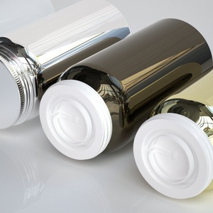 160ml <b>Aluminum</b> Medicine Capsule Pill Storage Bottle with Engraving ECO Friendly Round Shape - Product Image 5
