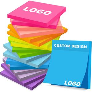 Bloc de Notas Adhesivas con Logotipo Personalizado, Impresión en Serigrafía Blanca, Pequeñas Notas Adhesivas para Oficina, Papelería, Regalo Publicitario - Product Image 2