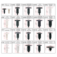 C04 Clip à ressort automatique noir de haute qualité Clip et attaches en plastique pour rivet