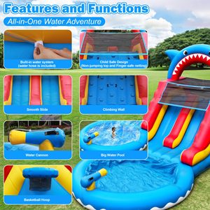 Thương mại cấp <span class=keywords><strong>Inflatable</strong></span> trượt nước nhiệm vụ nặng nề PVC dành cho người lớn trượt nước hồ bơi nước trượt nước cho kinh doanh ngoài trời cho thuê - Product Image 3