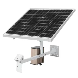 100W 50A सौर ऊर्जा प्रणाली DC12V लिथियम बैटरी 4G वायरलेस सिम कार्ड सौर सुरक्षा कैमरों के लिए