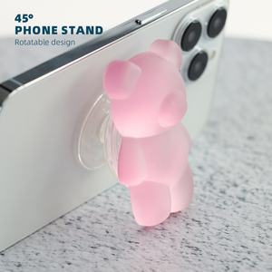 Soporte Adhesivo para Teléfono Móvil con Diseño de Oso, Color Personalizado, Lindo, para iPhone 17 16 15 14 13 Pro Max, Venta al Por Mayor de Fábrica Aikusu - Product Image 2