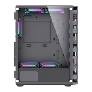 Lovingingem خزانة ألعاب OEM cool سوداء atالصانع x Micro ATX <span class=keywords><strong>Mini</strong></span> <span class=keywords><strong>ITX</strong></span> <span class=keywords><strong>PC</strong></span> حالة الألعاب كمبيوتر كامل حالة برج الكمبيوتر - Product Image 3