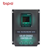 Contrôleur de charge solaire PWM 120A 12V 24V 36V 48V Auto 100V PV 5760W pour panneaux solaires et régulateur de batterie pour système domestique hors réseau