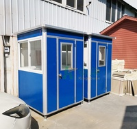 Kiosque extérieur préfabriqué à faible coût Maison de garde Boîte de sentinelle préfabriquée en acier de couleur