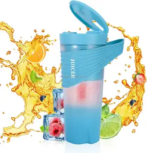 Cá nhân Máy xay sinh tố cho Shaker smoothies 4000mAh Type-C 460ml sạc USB Máy xay sinh tố với 6 sắc nét mạnh mẽ 22000rpm Máy ép trái cây cup