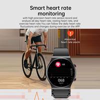 Montre connectée intelligente V110 avec pompe à air OEM pour petites séries, surveillance médicale précise BPO2, ECG+PPG, écran en verre trempé et fonction SOS