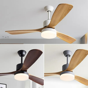 Hiện Đại Phong Cách Mỹ 52-Inch LED Quạt Trần Với Ánh Sáng Và Điều Khiển Từ Xa-Biến Tần Số, Rắn Gỗ Lưỡi - Product Image 4