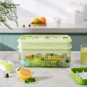 <span class=keywords><strong>Ice</strong></span> lưu trữ box với nắp và Scoop dễ dàng phát hành BPA free 32 girds sâu răng <span class=keywords><strong>Ice</strong></span> <span class=keywords><strong>Cube</strong></span> <span class=keywords><strong>Tray</strong></span> với hộp - Product Image 4