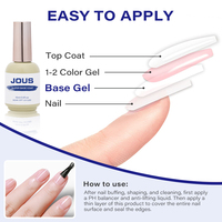 Échantillon Gratuit TPO Hema Free No Wipe Super Shiny Base and Top Coat Gel Soak Off Water Drop Top Coat et Base Coat Gel Vernis à Ongles