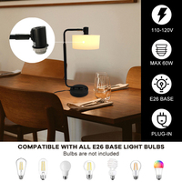 Lampe de table LED à lumière du jour en acier, décoration intérieure pour salon, créativité personnalisée