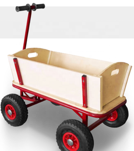 Carro <span class=keywords><strong>de</strong></span> jardín <span class=keywords><strong>de</strong></span> <span class=keywords><strong>madera</strong></span> <span class=keywords><strong>con</strong></span> techo rojo TC1812M - Product Image 1
