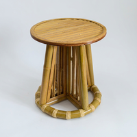 Table d'appoint en bambou classique moderne de luxe, design personnalisé de haute qualité, organisateur de rangement multifonctionnel, couleur personnalisée, salon