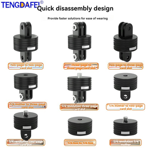 360 Xoay Đầu 1/4 Phát Hành Nhanh Chóng Cơ Sở Adapter Cho Gopro12 11 10 9 Hành Động Máy Ảnh - Product Image 4