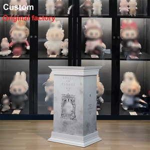 Popo Mart Custom colonna romana Base trasparente acrilico espositore antipolvere copertura arcangelo grande capo piedistallo collettore - Product Image 6