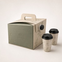 Dispensador de Café Desechable Personalizado KD al por Mayor, Caja de Café Aislada de Cartón, Servidores Portátiles de Bebidas de Café