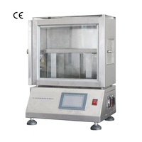 Testeur horizontal des caractéristiques de combustion des textiles FZ/T 01028, machine d'essai de la résistance à la flamme des tissus, analyseur d'ignifugation des tissus