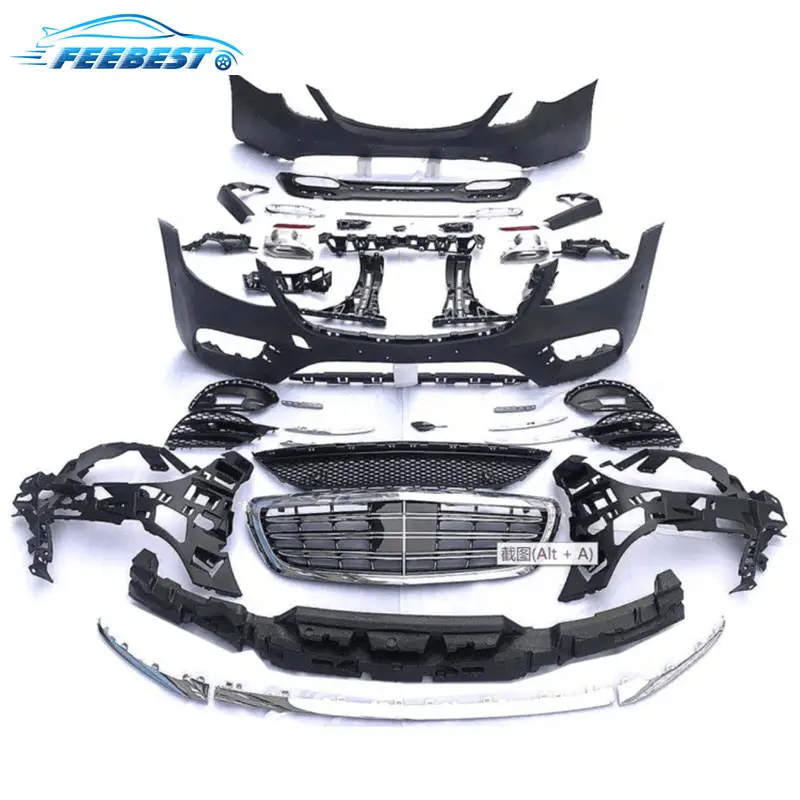 PP Material Bumper S65 W222 Amg Body Kit For Mercedes Benz W221