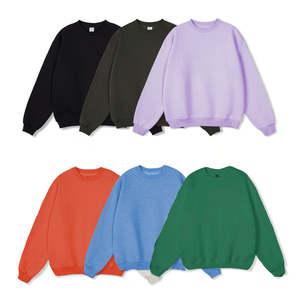 H5583 alta calidad bajo OEM MOQ personalizado 345 Gsm mezcla de algodón Sudaderas mujeres hombres - Product Image 2