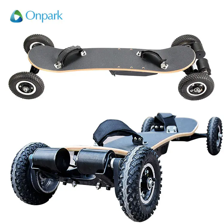 Skateboard électrique complet motorisé tout terrain, télécommande pour skateboard, vente en gros, 2020