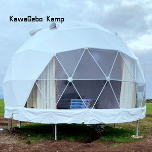 Kawagebo Kamp <span class=keywords><strong>6M</strong></span> PVC Party Trade Show Luxury Outdoor Camping Glamping Igloo Geodesic Dome Hotel Tente Maison avec salle de bain - Product Image 2