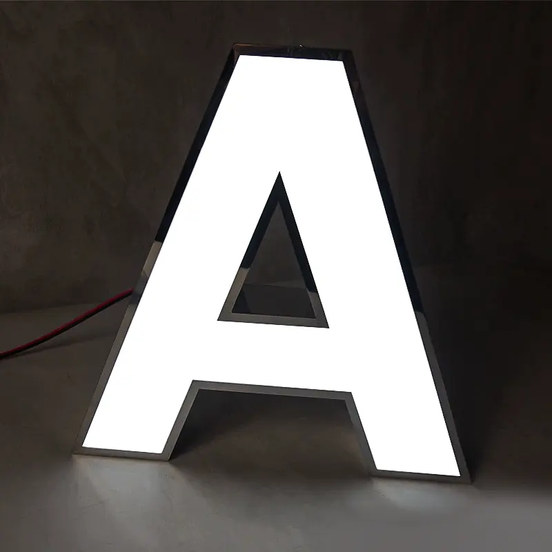 Lettre de canal acrylique 3D led logo de lettre de canal pour lettre lumineuse logo d'entreprise signe