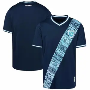 Мужские и детские комплекты, одежда для футбола темно-синего цвета из Гватемалы, качественные футболки из Таиланда