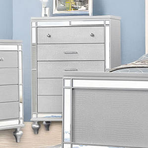 Cómoda Tapizada con Detalles Tufted, Mueble de Almacenamiento Glamuroso para Dormitorio, Juego de Muebles para Dormitorio - Product Image 2