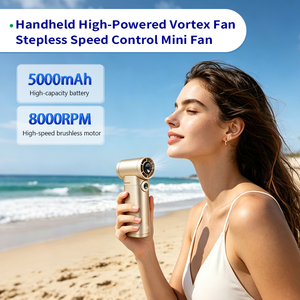Wholesale Portable <b>Handheld</b> <b>Fan</b> USB Rechargeable <b>Handheld</b> Turbo <b>Fan</b> High-Speed 100 Wind Speeds Cooling for <b>Fan</b> - Product Image 3