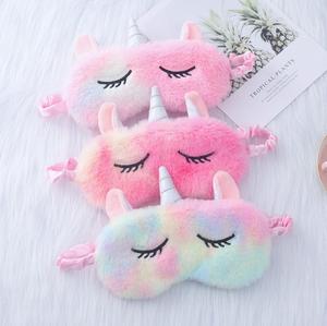 Maschera per <span class=keywords><strong>Dormire</strong></span> in Peluche <span class=keywords><strong>a</strong></span> Forma di Corno, Morbida e Soffice, Divertente Mascherina Animale per <span class=keywords><strong>Dormire</strong></span>, Copriocchi, Gadget per Feste - Product Image 5
