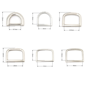 25毫米青铜电镀升沉锌合金金属扣扁平方形金属丁字环皮包配件 - Product Image 5