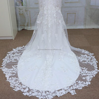 Robe de mariée en crêpe avec dentelle française, tissu 2023 Offre Spéciale