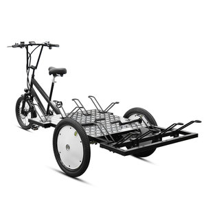 Vélo électrique à cadre en acier durable TXED à 7 vitesses, batterie au lithium 48V 20Ah, tricycle cargo à plateau ouvert électrique - Product Image 5