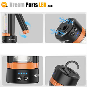 Linterna LED Recargable para Camping con <span class=keywords><strong>Base</strong></span> Magnética y Gancho, Batería de 12000mAh, Múltiples Modos de Iluminación, Cuerpo Portátil de ABS, Blanca, para Jardín - Product Image 4