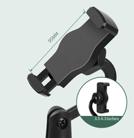 Support de tablette de bureau rotatif à 360° pour diffusion en direct, prise de vue aérienne, base ronde, support de téléphone portable rotatif et extensible