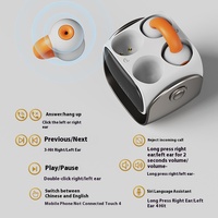 Auriculares Bluetooth QD6 Mini Personalizados con Clip para la Oreja, Pantalla LED Giratoria, Reducción de Ruido ENC, Auriculares Deportivos Inalámbricos