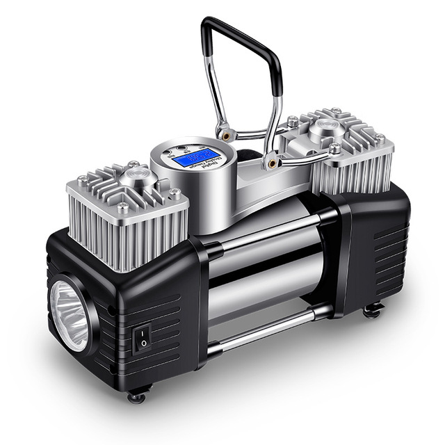 HEAVY DUTY TIRE TYRE INFLATOR PORTABLE MINI CAR PUMP 12V DIGITAL CAR AIR COMPRESSOR