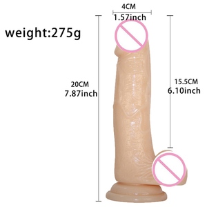 Godemiché réaliste en cristal avec <span class=keywords><strong>ventouse</strong></span> pour masturbation sensation de peau en TPE doux et bon marché pour femmes et lesbiennes - Product Image 3