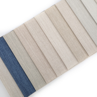 100% Polyester Microfibre Rideau Occultant Tissu Solides Plaine Style Tissé PE Enduit Ignifuge 270GSM Poids Moyen