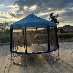 12FT 14FT Adults Outdoor Indoor Big Safety Garden Child/Kids Fitness Jumping Bungee Recreational <strong>Trampoline</strong> with <strong>Tent</strong> for Sale - Product Image 5