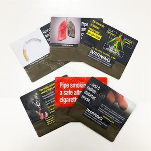 Kantong Tembakau Desain Terbaru yang Dapat Ditutup Kembali untuk Rokok Daun Tembakau 25g 30g 50g 100g dengan Ritsleting - Product Image 1