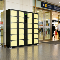 Casier de rangement intelligent XinJu, armoire métallique avec système de verrouillage électronique numérique RFID pour bagages, colis et effets personnels