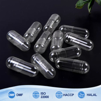 Vente directe du fabricant, capsules vides certifiées HALAL/ISO, transparentes, séparées, taille 000-5, résistantes aux acides, capsules HPMC